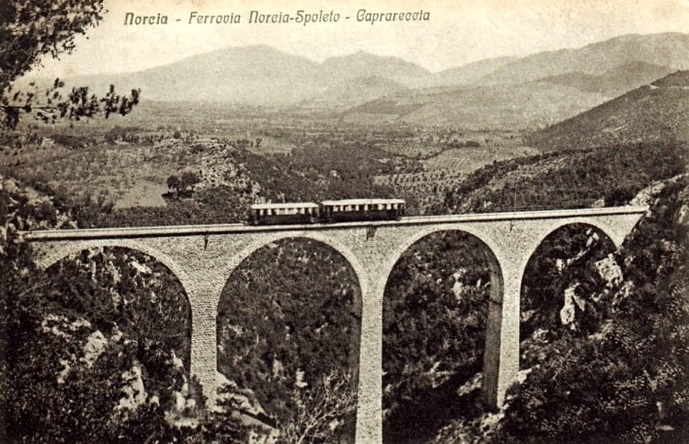 Eisenbahn Spoleto Norcia in den dreißiger Jahren