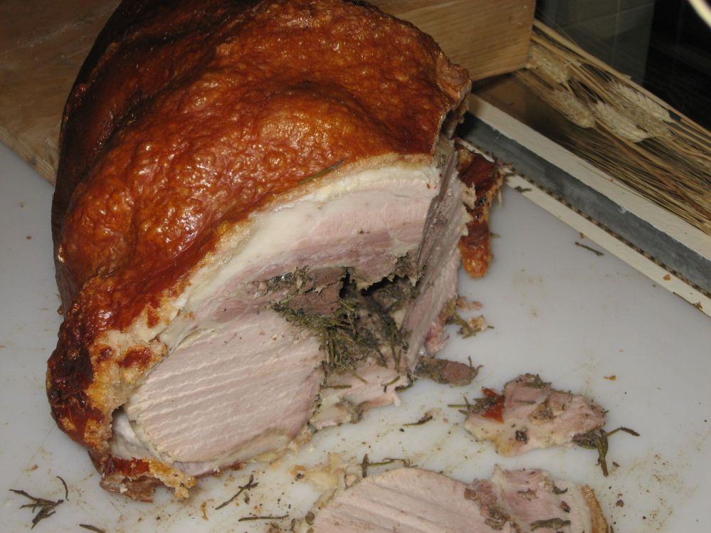 Die Herkunft des Rezepts der italienischen Porchetta ist zwischen Umbrien und Latium (Lazio) umstritten. Photo: www.lucaquintili.com