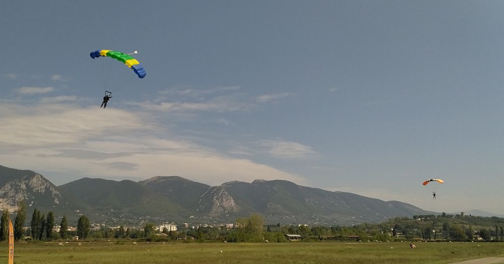 Fallschirmspringen in Terni - Italien