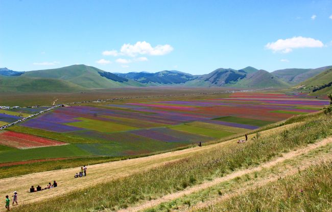 Das bunteste Naturspektakel Italiens, die Fiorita geht in Umbrien über die Bühne