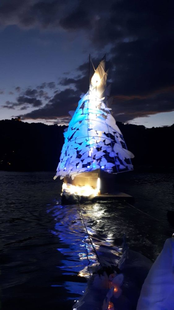 Parade der Allegorische Boote, Teil der Versöhnungsrituale auf dem Piediluco See